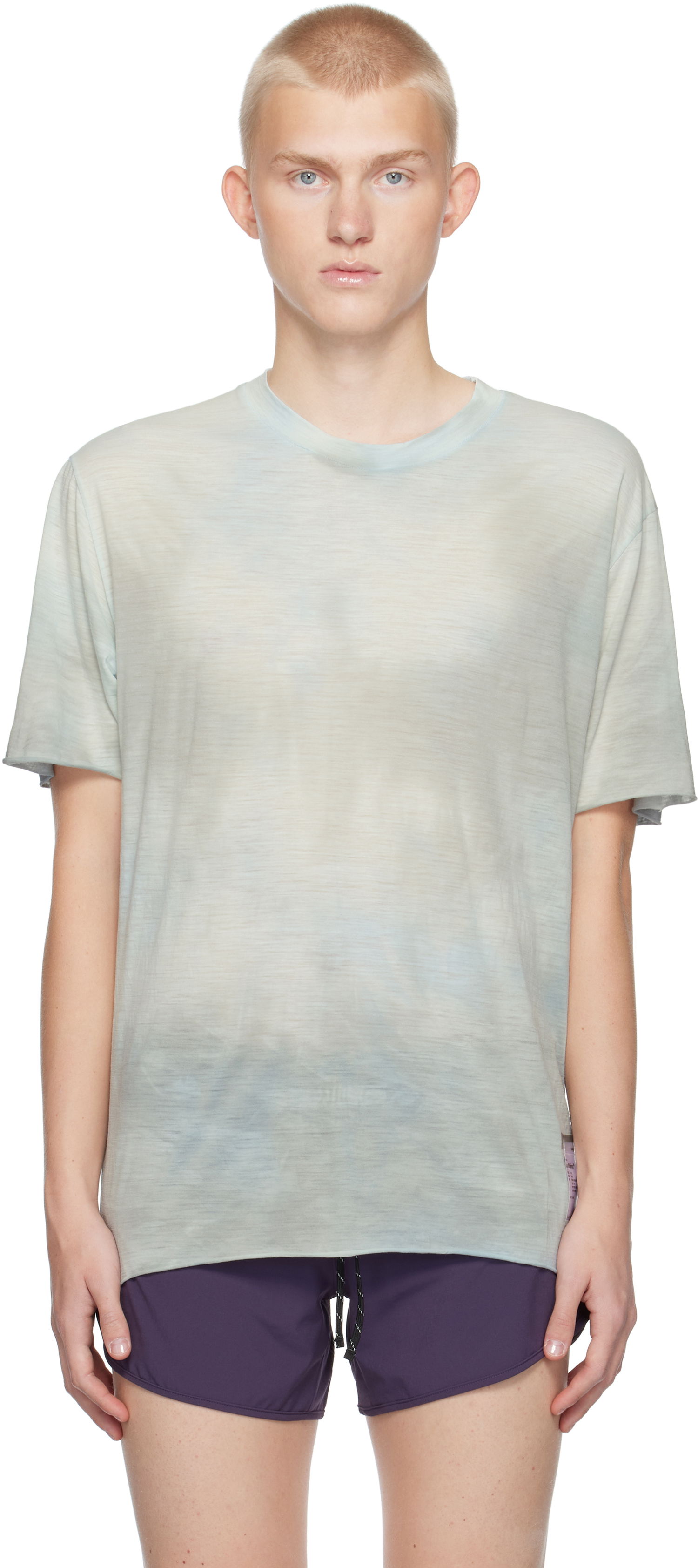 Tričko Satisfy CloudMerino T-shirt Šedá | 11002-THBG, 0