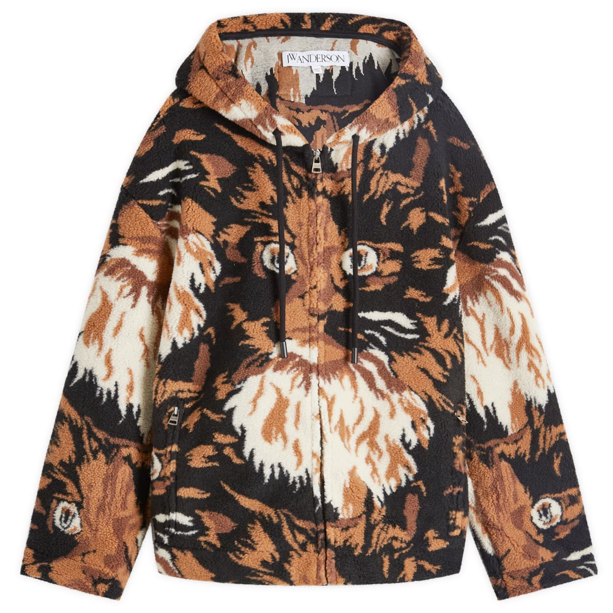 Bunda JW Anderson Zip Front Hooded Jacket Hnedá | JK0337-PG1585-600, 0