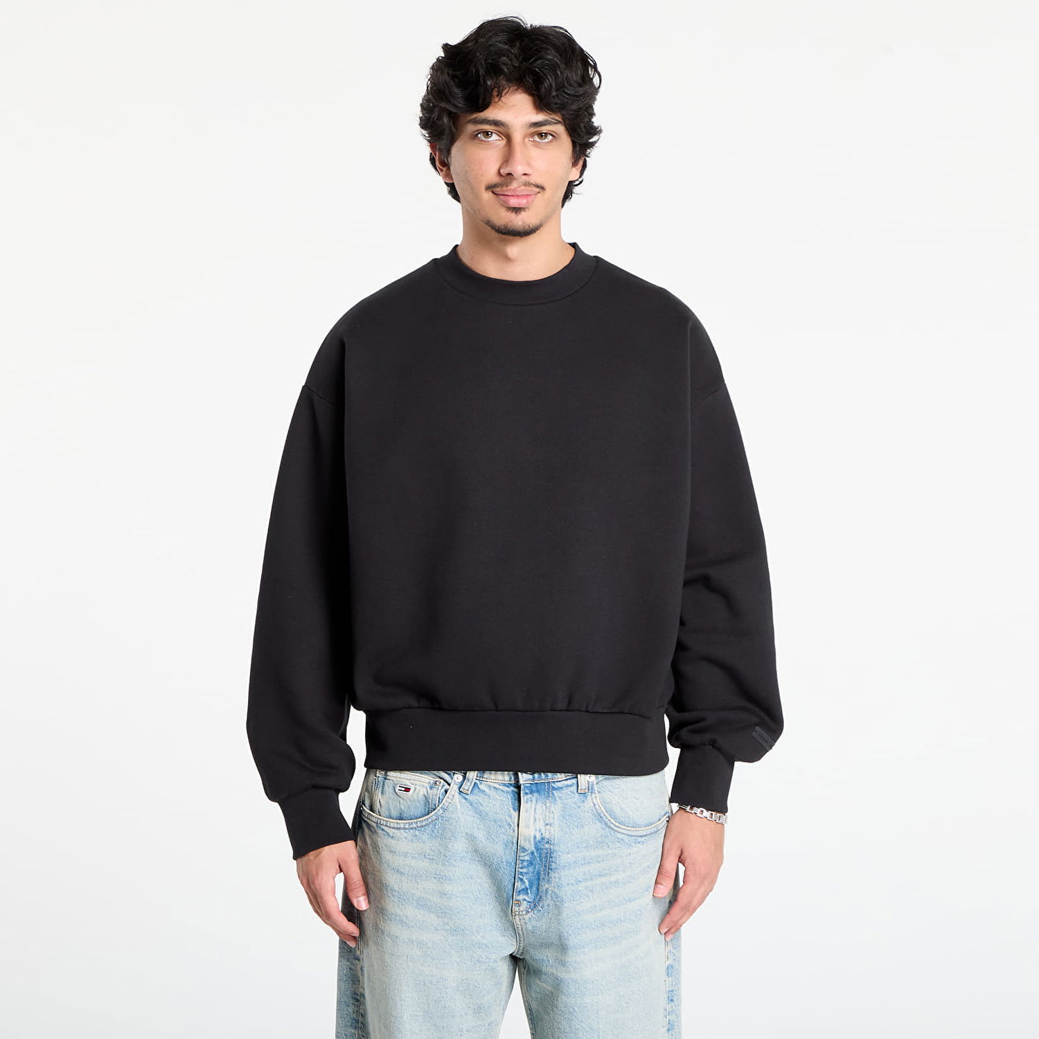 Mikina Fear of God Fear of God Essentials Classic Crew Neck Sweatshirt Čierna | 192SP252040F-861, 0