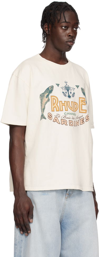 Tričko Rhude Rhude 'Sardines' T-Shirt Biela | RHPS25TT09012, 1