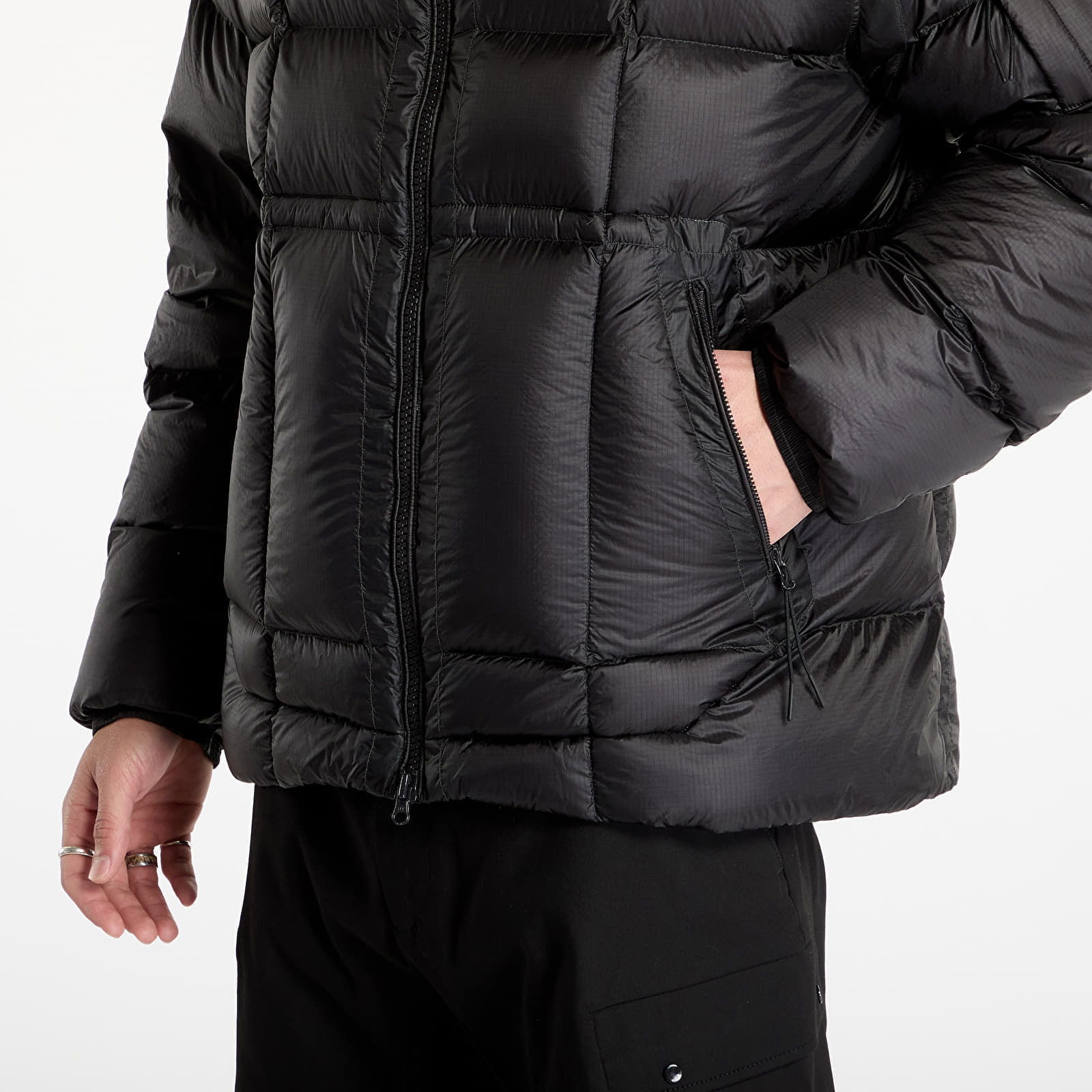 Shell Hooded Long Down Jacket