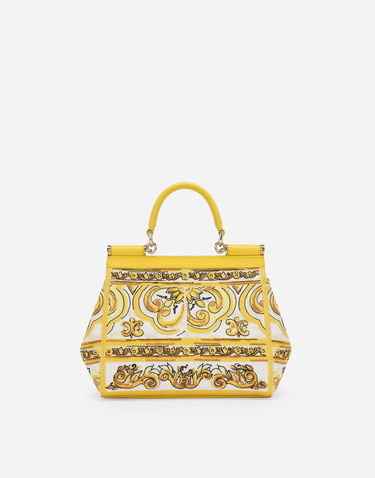 Kabelka Dolce & Gabbana Medium Handbag With Floral Print Žltá | BB6003AW050HG3OB, 3