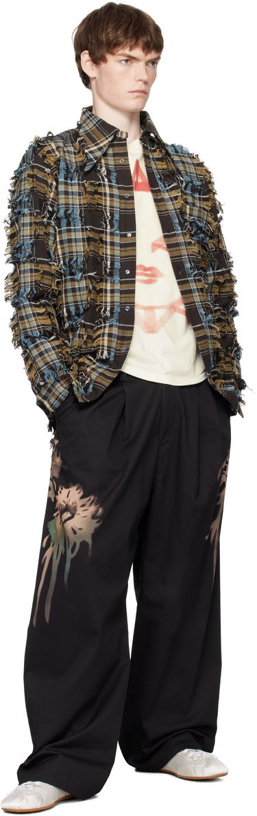 Košeľa Collina Strada Collina Strada Frayed Plaid Button-Up Shirt Hnedá | XX3063-B, 3