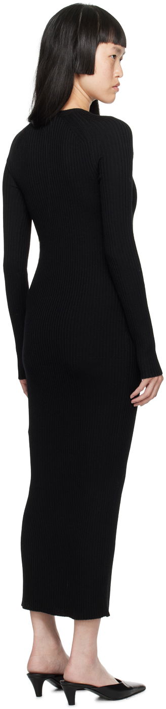 Šaty TOTEME TOTEME Ribbed Knit Midi Dress Čierna | 234-WRTWDR154-YA0008, 2