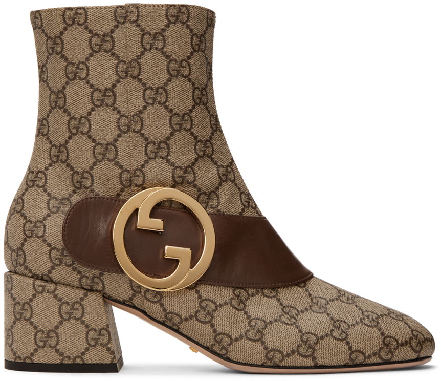 Interlocking G Blondie Boots "Beige"