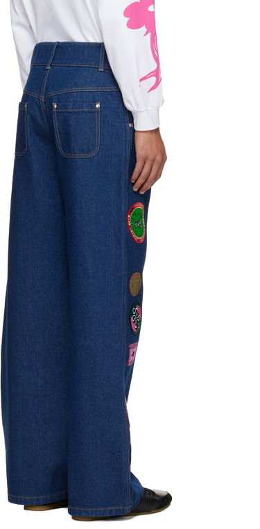 Džínsy Chopova Lowena Wicko Patchwork Wide-Leg Jeans Rôznofarebný | 4055M, 2