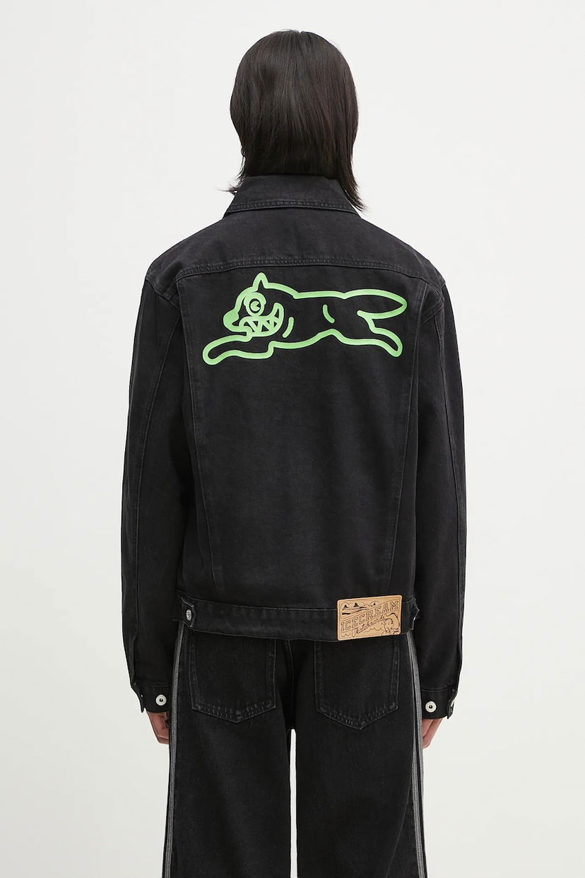 Bunda BBC IceCream Running Dog Denim Trucker Jacket Čierna | ICD25101