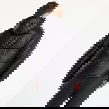 Prešívaná bunda Urban Classics Hooded Shiny Puffer Jacket Čierna | TB7585-00007, 3