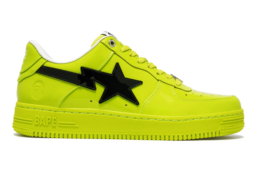Tenisky a topánky BAPE Bape Sta #2 Yellow/Black Zelené | 0ZXSHM191302M-YEL