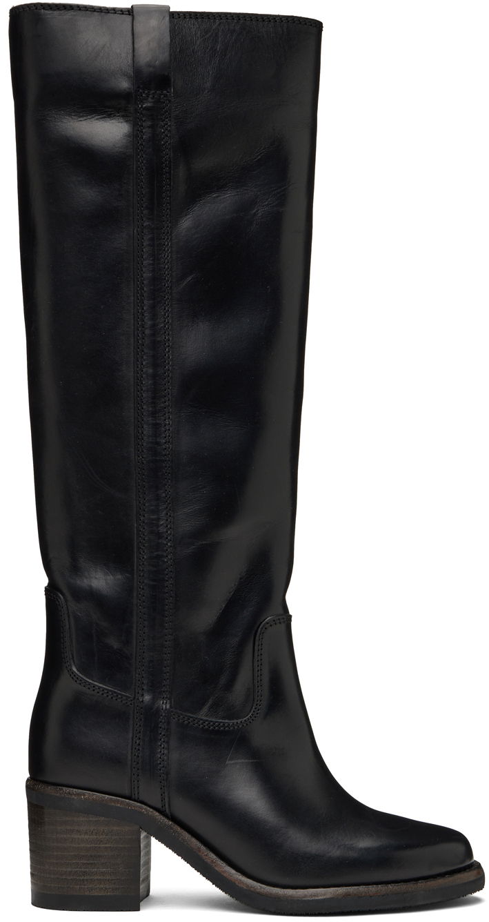 Oblečenie ISABEL MARANT Isabel Marant Shiny Leather Tall Boots Čierna | 00MBT0300-00M024S, 0