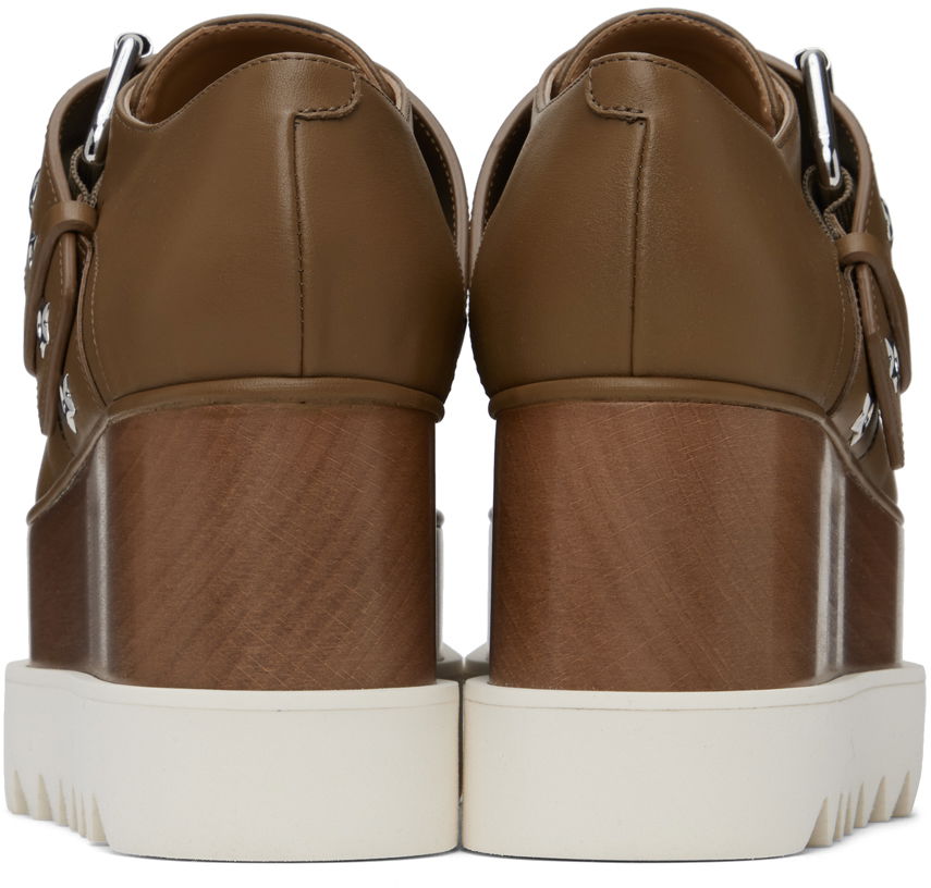 Tenisky a topánky Stella McCartney Elyse Star-Studded Buckle Platform Derbys Hnedá | 810389AP0AL0, 1