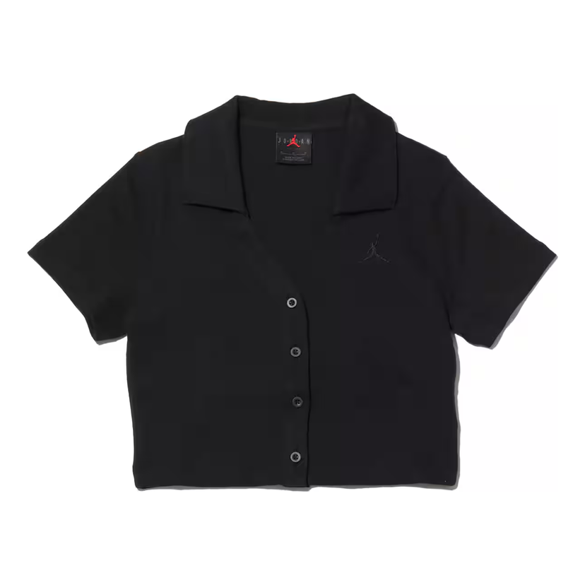 Crop Top Jordan Air Jordan Knit Crop Top Čierna | FN5397-010