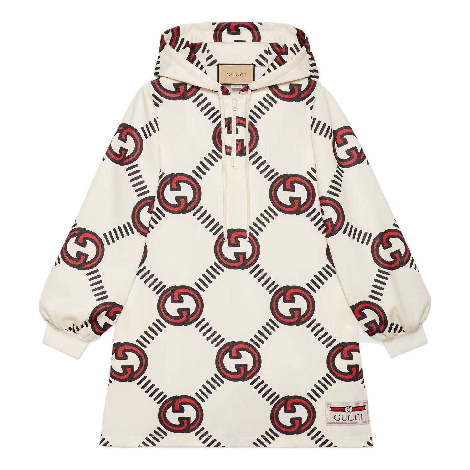 Mikina Gucci Interlocking G Technical Jersey Dress Biela | 681269-XJD1H-9118, 0