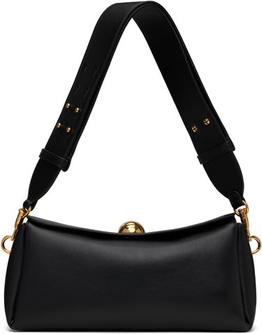 Kabelka AMI AMI Paris Leather Carrousel Bag Čierna | ULL027.AL0103, 0