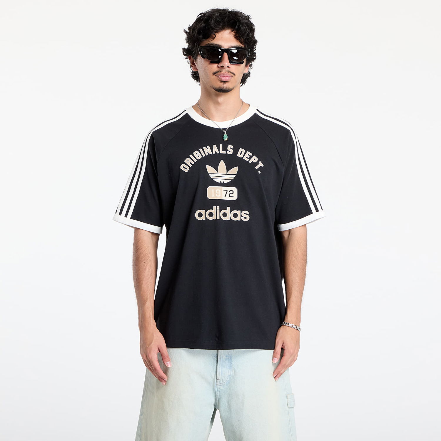 Tričko adidas Originals 3-Stripes Originals Dept. Graphic Tee Čierna | KD6265, 0
