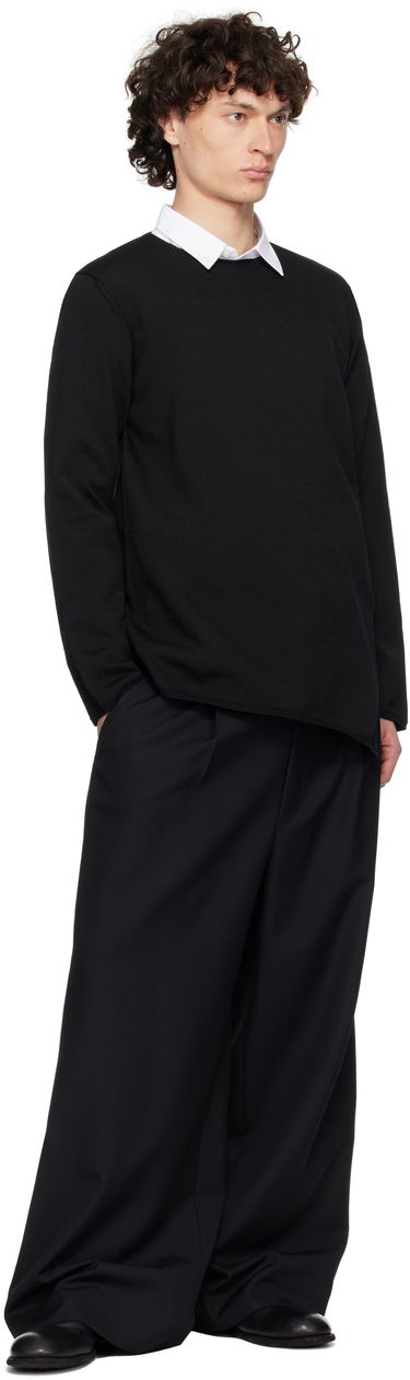 Sveter Comme des Garçons Comme des Garçons Homme Plus Asymmetrical Sweatshirt Čierna | PO-N007-S25, 3