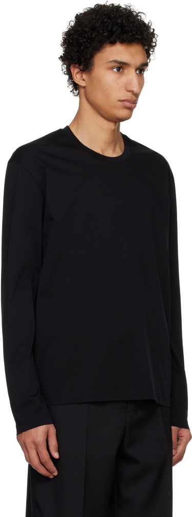 Tričko Jil Sander Jil Sander Logo Flag Long Sleeve T-Shirt Čierna | J22GC0201_J45051, 1