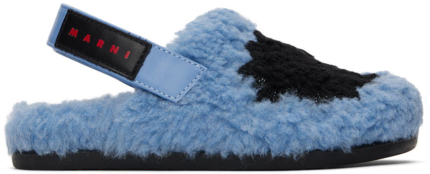 Oblečenie Marni Marni Kids Fussbett Slingback Sandals Modrá | 78272, 0