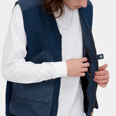 Vesta Carhartt WIP Alma Vest "Blue stone washed" Navy | I031929_01_06, 4