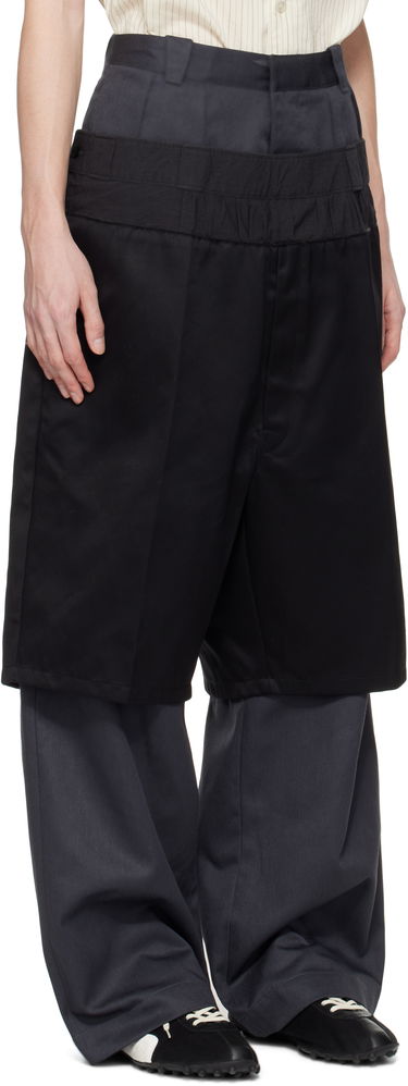 Nohavice Maison Margiela Maison Margiela Layered Trousers Čierna | S51KA0604 MTN067, 1