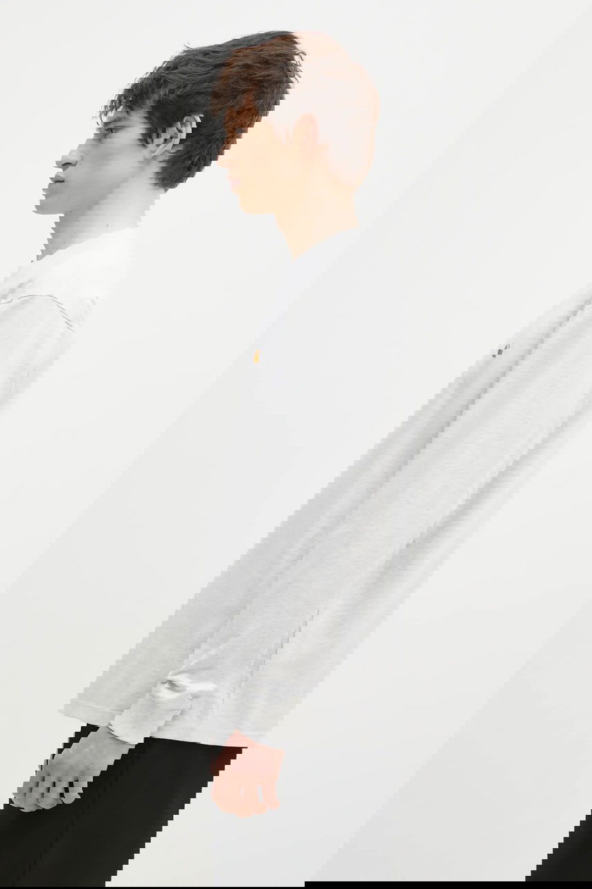 Tričko Carhartt WIP Cotton Long Sleeve T-Shirt Šedá | I026392.00JXX, 1