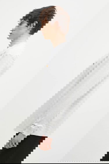 Tričko Carhartt WIP Cotton Long Sleeve T-Shirt Šedá | I026392.00JXX, 1