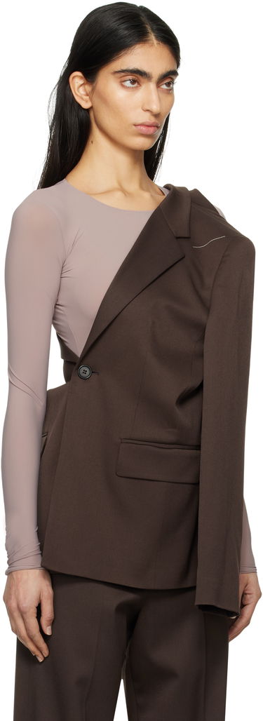 Bunda Maison Margiela MM6 Maison Margiela Twist Suit Blazer Hnedá | S52BN0141 S47848, 1
