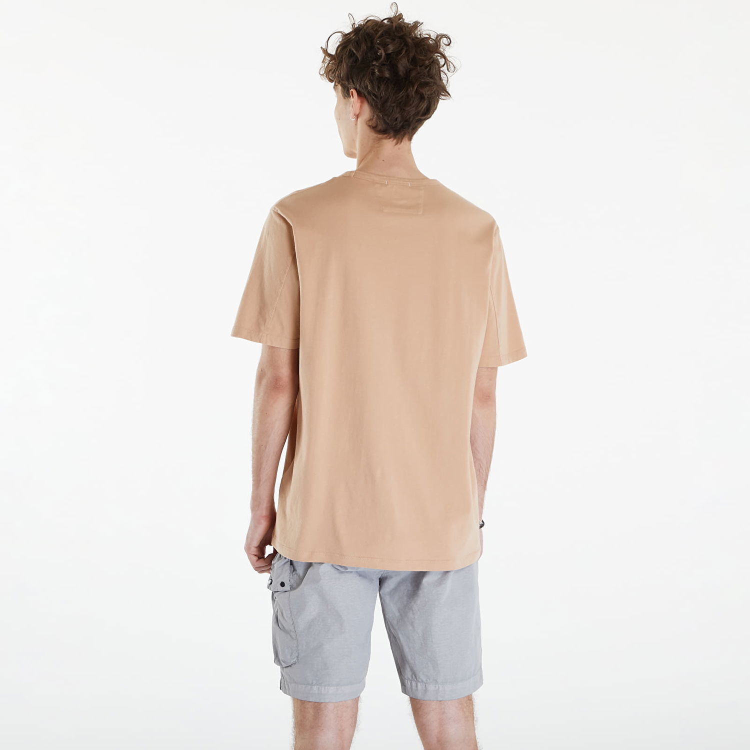Tričko C.P. Company Short Sleeve T-Shirt Pastry Shell Béžová | 16CMTS086A005431R-437, 1