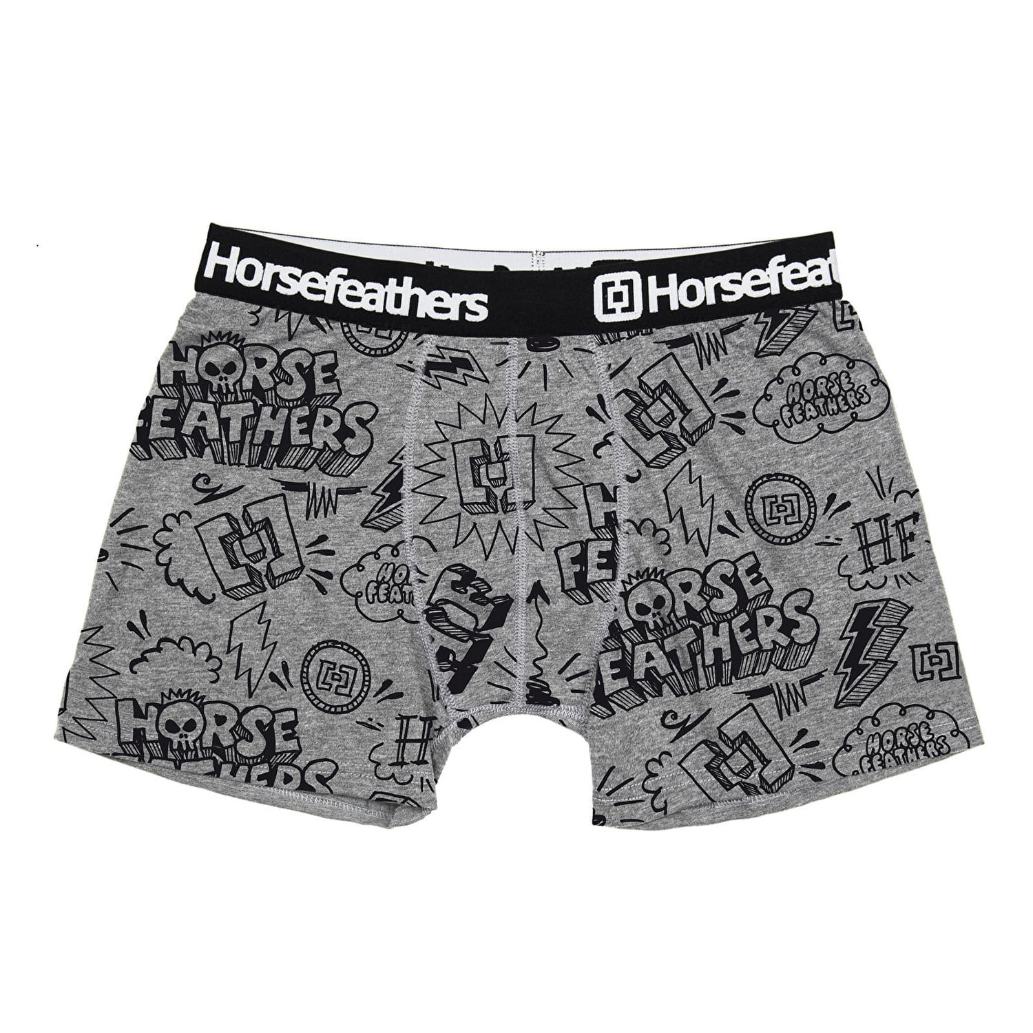 Boxerky Horsefeathers Boxers Sidney Boxer Shorts Sketchbook Šedá | AM070Y, 0
