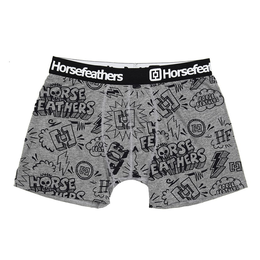 Boxerky Horsefeathers Boxers Sidney Boxer Shorts Sketchbook Šedá | AM070Y