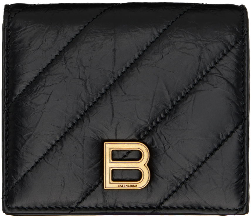 Peňaženka Balenciaga Black Crush Flap Coin Wallet Čierna | 766461 210J1, 0