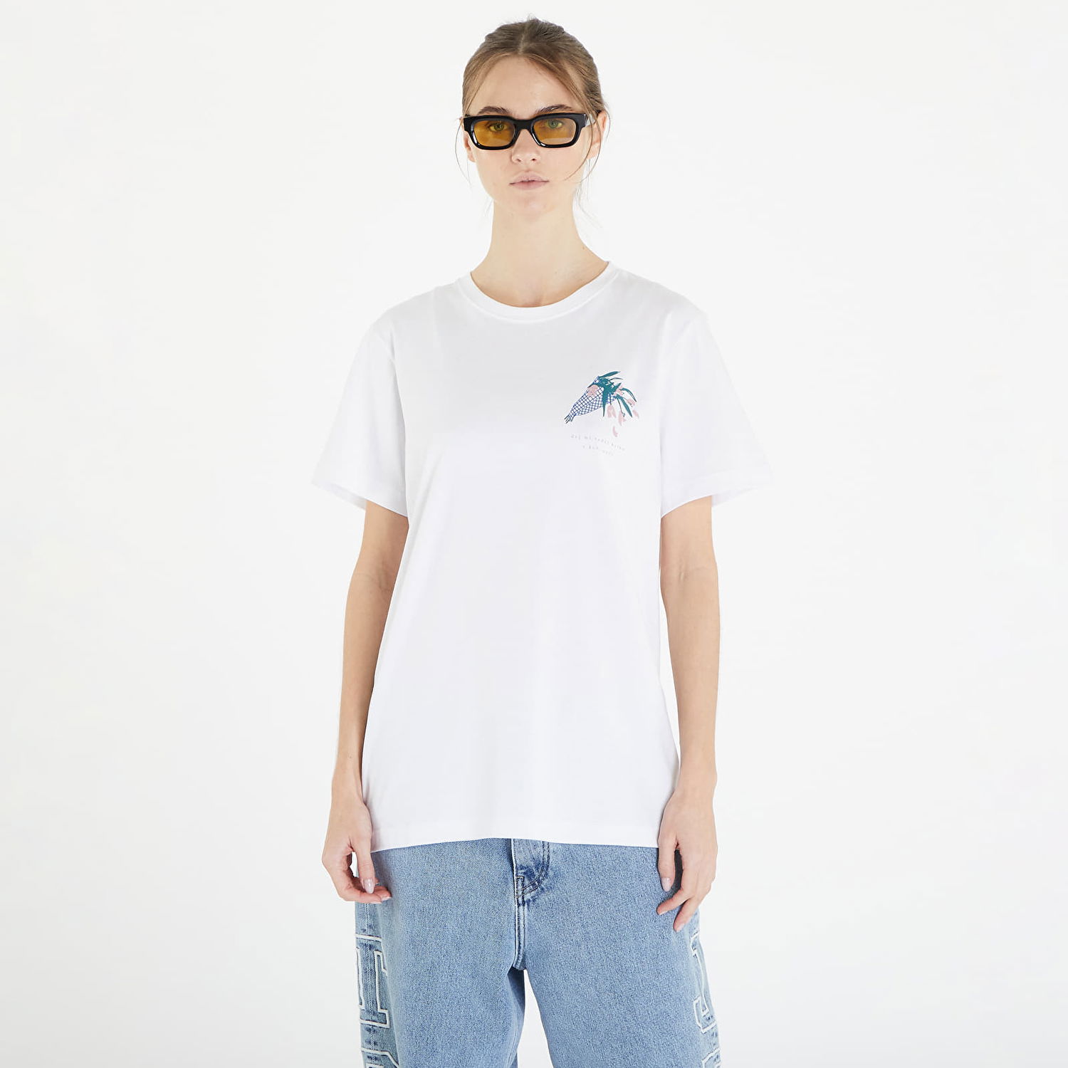 Tričko Queens Dej Mi Radši Kytku V Květináči T-Shirt Biela | QNS_035, 0