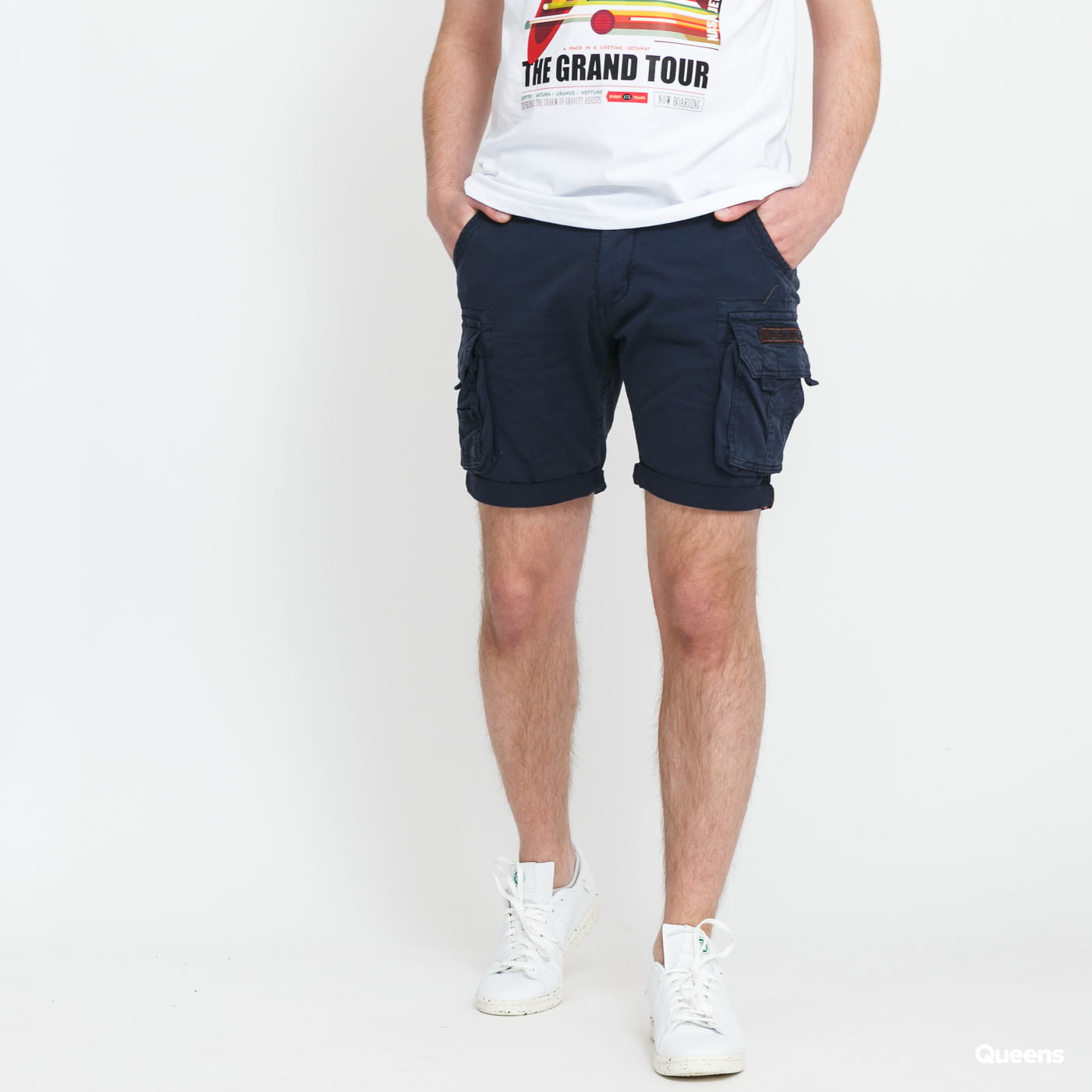 Šortky Alpha Industries Crew Short Navy | 176203 07, 0