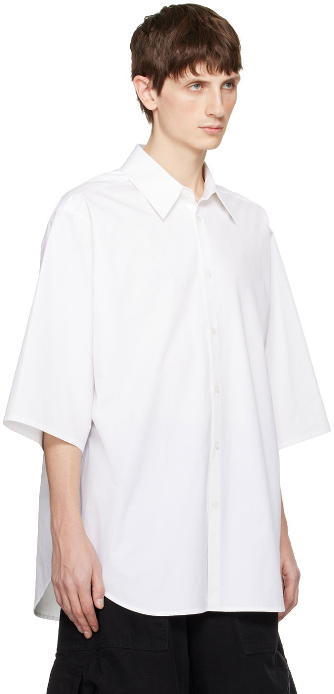 Košeľa We11done 3/4 Sleeve Shirt Biela | WD-SH1-23-213-M-WH, 1