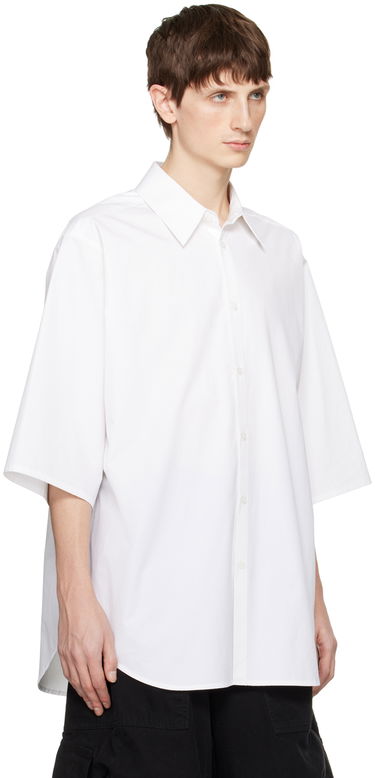 Košeľa We11done 3/4 Sleeve Shirt Biela | WD-SH1-23-213-M-WH, 1