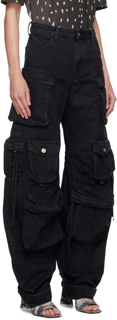 Džínsy The Attico Attico Fern Cargo Jeans Čierna | 236WCP84 D066, 1