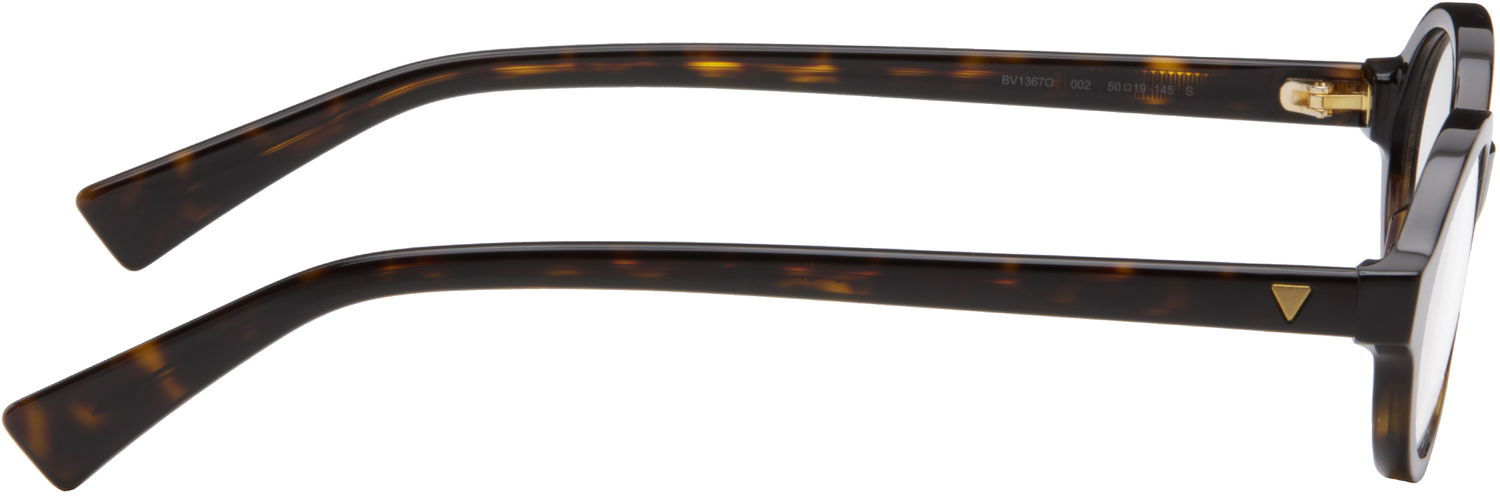 Slnečné okuliare Bottega Veneta Bottega Veneta Triangle Stud Logo Round Glasses Hnedá | BV1367O-002, 1