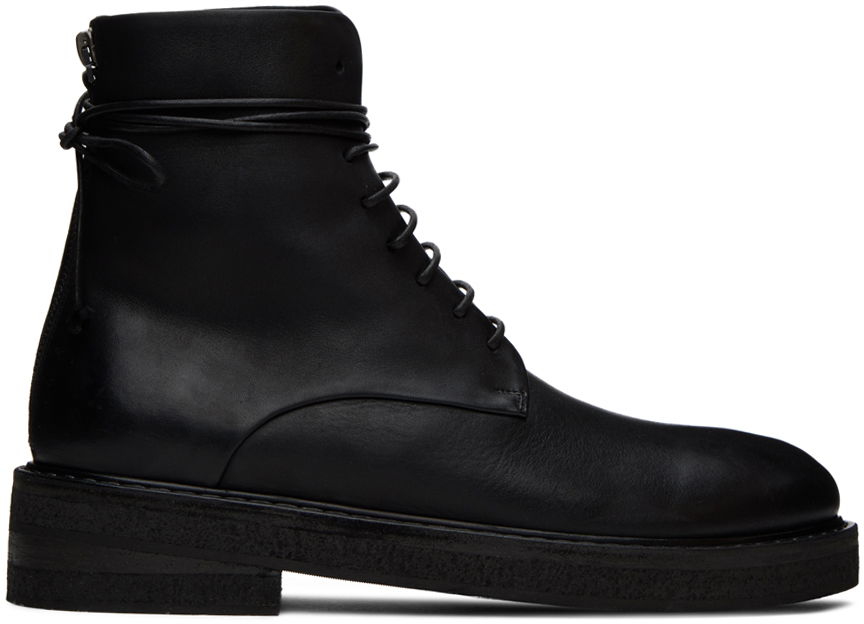 Tenisky a topánky Marsèll Leather Boots With Wrap-Around Lacing Čierna | MM2961 147666, 0