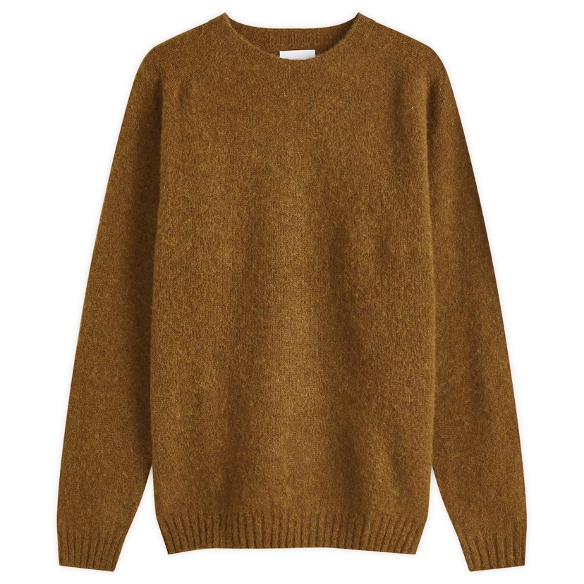 Sveter NORSE PROJECTS Birnir Brushed Crew Sweat Large Zelené | N45-0520-8068