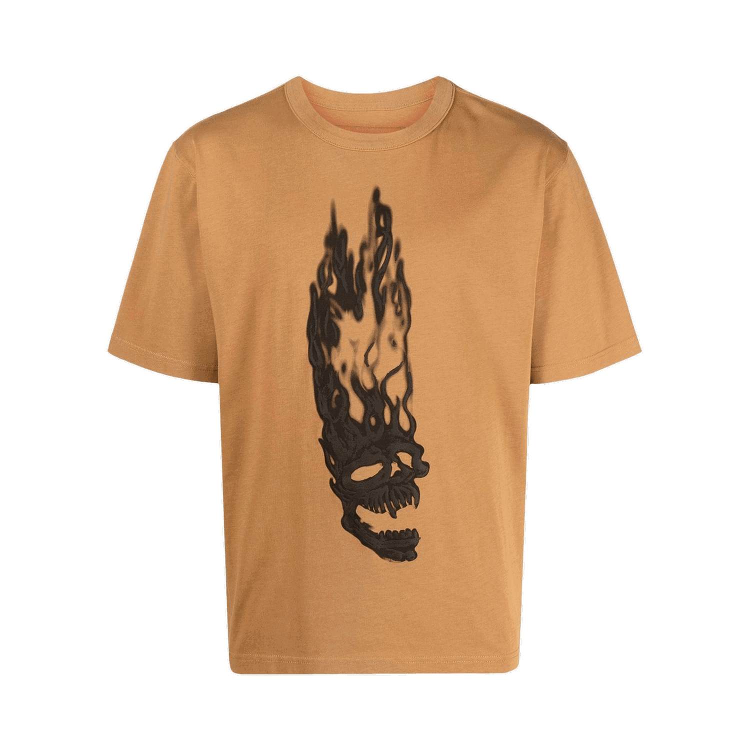 Tričko HERON PRESTON Flaming Skulls Tee Hnedá | HMAA032F22JER0016410, 0