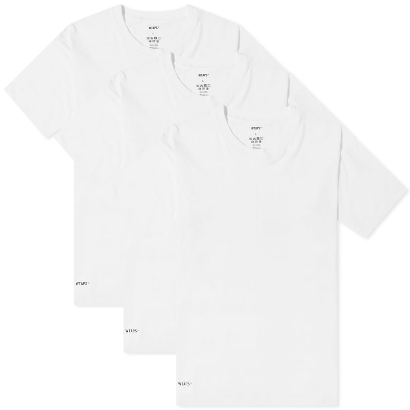 Tričko WTAPS Skivvies 3-Pack T-Shirt Biela | 241MYDT-UWM01-WHT