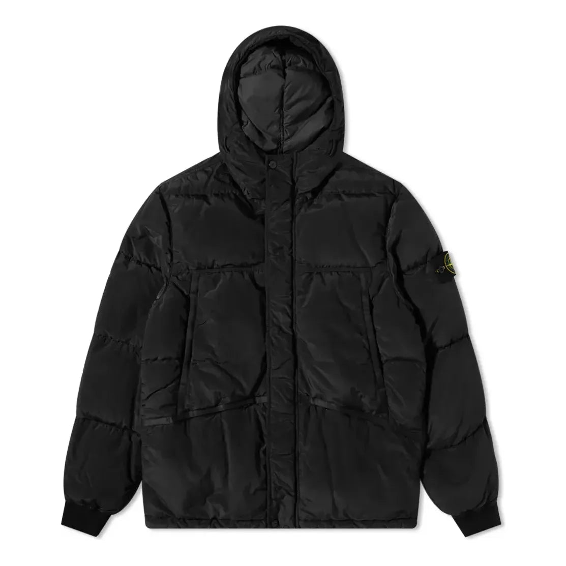 Prešívaná bunda Stone Island Down-TC Hooded Jacket Čierna | 751544508-V0065, 0