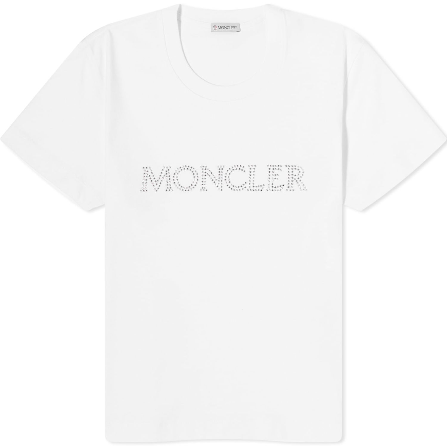 Tričko Moncler Crystal Logo T-Shirt Biela | 8C000-829HP-14-033, 0