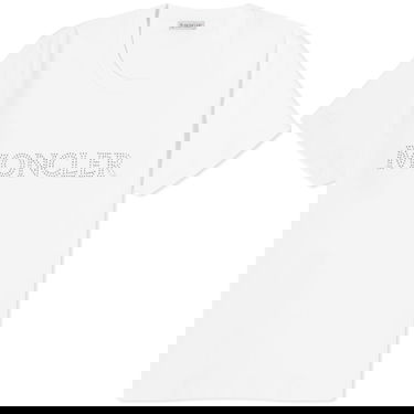 Tričko Moncler Crystal Logo T-Shirt Biela | 8C000-829HP-14-033, 0