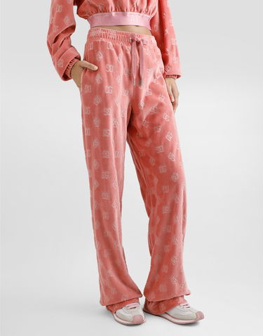 Tepláky Dolce & Gabbana Dolce & Gabbana Jacquard Chenille Jogging Pants with DG Logo Ružová | FTCYYTFJ7DLF0473, 3