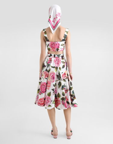 Sukňa Dolce & Gabbana Dolce & Gabbana Cotton Circle Skirt with Rose Print Rôznofarebný | F4C1XTHS5S4HA5IG, 2