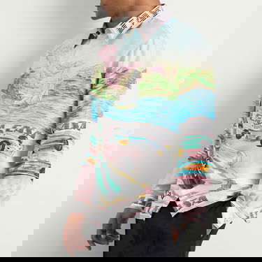 Košeľa Casablanca Casablanca Classic Long Sleeve Patterned Silk Shirt, Size Large Rôznofarebný | MPF25-SH-021-03, 5