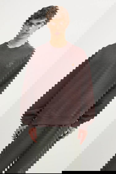 Mikina Carhartt WIP Vista Sweat Plain Cotton Sweatshirt Hnedá | I029522.33HGD, 0