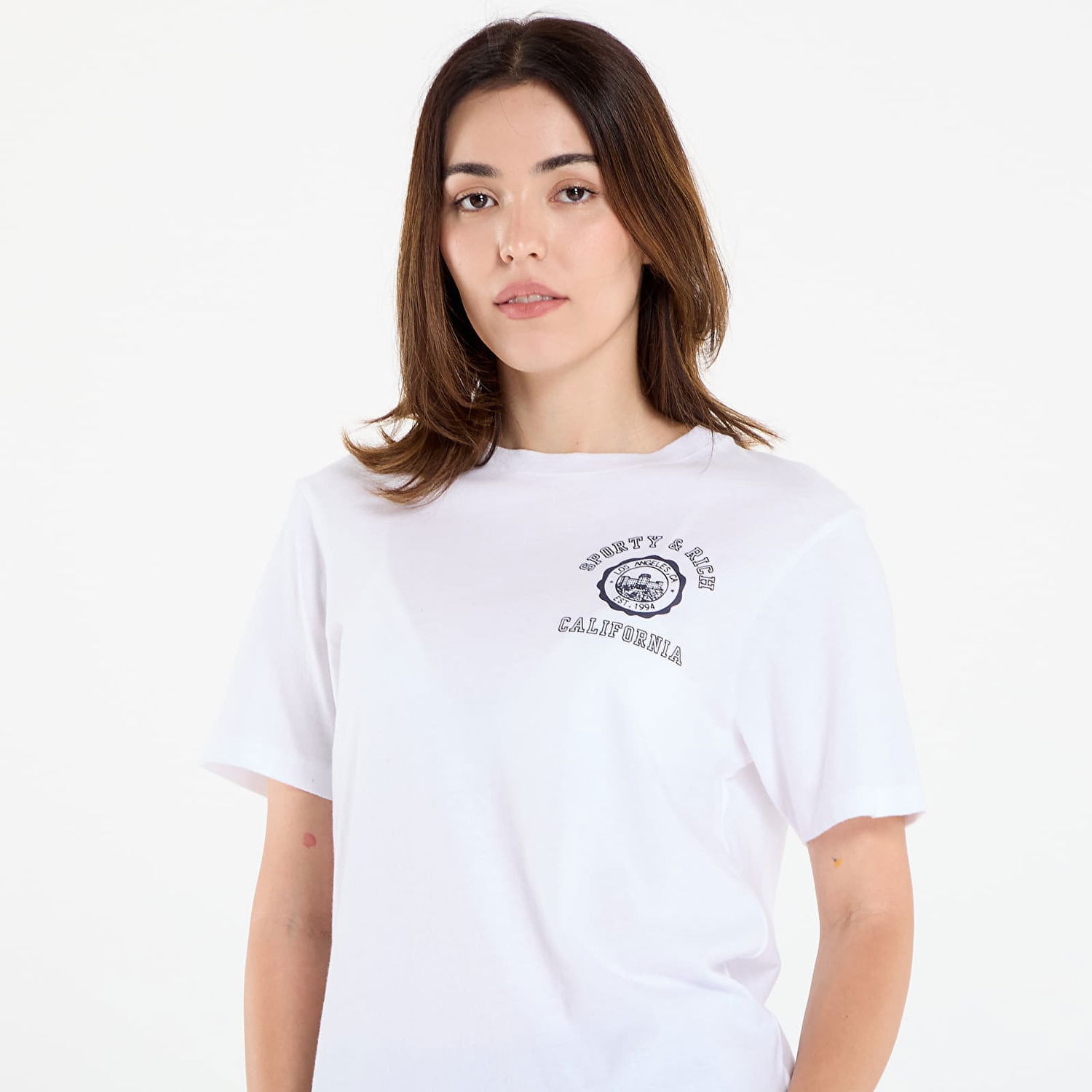 Tričko Sporty & Rich Sporty & Rich California Emblem Soft T-Shirt Biela | TO089625508WH01, 1