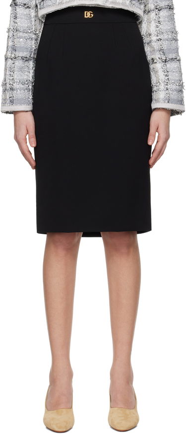 Sukňa Dolce & Gabbana Dolce&Gabbana Wool Pencil Midi Skirt Čierna | F4C2CT GDCSX, 0